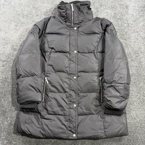 Michael Kors Women's Down Puffer Jacket Black Size XL Full Zip Winter Coat